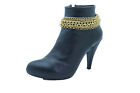 Women Boot Bracelet Antique Gold Metal Chain Cool Anklet Gothic Cool Shoe Charm