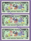 2002 A  1 Steamboat Willie Disneyland Disney Dollars  3  A00086512 A00086539-40
