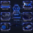 Elecwish Ergonomic Gaming Chair With Footrest Lumbar Support Recliner Office