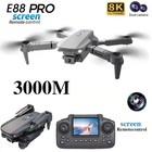 Drone 8k Hd Dual Camera Gps   5g wifi Fpv Rc Foldable Quadcopter Remote  Screen