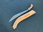 Old Antique Filipino Bolo Sword With Bakunawa Swallowing A Tenegre