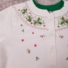 Ugly Christmas Sweater Women Large Embroidered Cardigan Stained See Pics