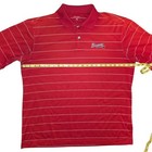 Antigua Braves Polo Shirt Striped Short Sleeve Mlb Baseball Large