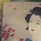 Vintage Japanese Hand Painted On Silk Woman Geisha 10 X 10