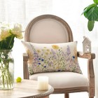  Colorful Wildflowers Spring Throw Pillow Cover  12 X 20 Inch Spring Flower 
