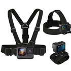 3 In 1 Accessories Set For Gopro Hero 13 12 11 10 9 8 7 6 5 4 3 Chest Black
