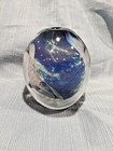Large Robert Eickholt 1988 Signed Glass Paperweight Abstract dichroic Art Glass