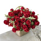 Bouquet Silk Peony Artificial 10 Heads Fake Flowers Home Wedding Party Decor