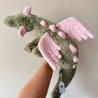 New Jellycat Malachy Dragon  Nwt New With Tags Pink Green Matcha    