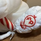 Vintage 1987 Fisher Price 12  Puffalump Christmas Mouse Plush Candy Cane  8036