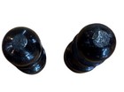 2 Vintage Hand Carved Wooden Chess 3    Pawn Black Mcm Retro Read Replacement