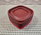 Lot Of 5 - Rubbermaid Easy Find 7j58 Replacement Stackable Lids 4 5    Square