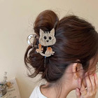 New Cute Cartoon Cat Hair Claw For Women Girls Sweet Hair Ornament Back Headband