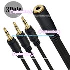 3 5mm Trs Female To 3 X 1 8  Stereo Male Audio Headphone Splitter Adapter Cable