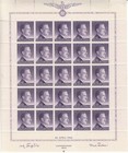 Stamp Germany Poland General Gov t Mi 101-3 Sheet 1943 Wwii 3rd Reich Hitler Mnh