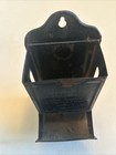 C 1920s Antique Vtg Tin Advertising Wall Match Safe Holder - Keith   Sons Funer
