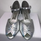 Freed Of London 2  Ballroom Dance Shoes peep Toe Ankle Strap leather us8 5 uk6 E