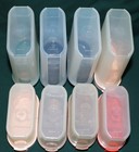 Set Of 8 Vtg Tupperware Modular Mates Lg   Small Spice Shakers Multi-color Lids