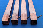 Vintage Set Of 4 Salvaged Solid Cherry Farmhouse Tapered Table Legs 24 1 4  Long