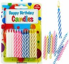 24 Pack Colored Happy Birthday Candles Cake Party Decorations   Set Of 2