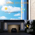 Long Strip Led Solar Wall Light Waterproof Outdoor Wall Lamp For Garden Patio