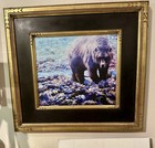 Yellowstone Grizzly 12    X 14    Framed Embellished Art Print By  Edward Suthoff