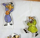 Jewish Ceramic Mobile Of Hassidim  Rabbis    Klezmer Musicians  6 Figures