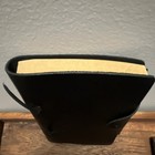 Vintage Black Leather Journal 7x5 Lined Kraft Paper Travel Notebook Wrap Diary
