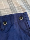 Vtg 50s French Buckle Back Workwear Pants Cotton Twill Indigo Button Fly 36w30l