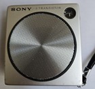 Vintage Sony 2 R-21   8 Transistor 3  Am Radio   Leather Case   Works