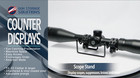 Scope   Knife   Suppressor Display Stand - 10 Pack