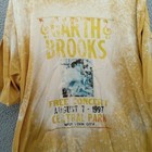 Vintage Garth Brooks Shirt Mens Xl Tan Tie Die Central Park Aug 7 1997 Concert T