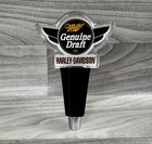 Miller Genuine Draft Harley Davidson Leather   Studs Beer Tap Handle Mgd