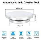 Turntable Sculpting Wheel  6  Dia Pottery Clay Rotation Turn Table Double Sided