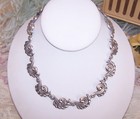Gerardo Lopez Taxco 980 Silver Matching Necklace And Earrings   Demi Parure