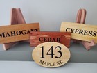 Address Sign Street Name House Number Plaque Carved Wood Custom Personalized