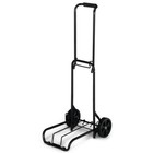Folding Luggage Cart Adjustable Height Lightweight Steel 75 Lb Capacity Portable
