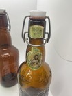 Vintage Swing Top Beer Bottle Lot Of 5 Grolsch Fischer Altenmunster Empty
