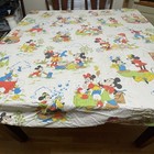 Vintage Disney Sheets Full Size Flat   Fitted Sheet Mickey Mouse   Friends