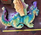 Melissa And Doug Jumbo Colorful Winged Dragon Large Plush Toy Stuffed Posable