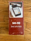 Vintage Texas Instruments Sr-10 Calculator W  Case Charger Box Manual Not Workin