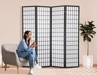 4-panel Plum Blossom Shoji Screen Room Divider - Foldable Freestanding Privacy