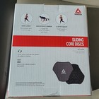 Core Sliding Discs Reebok- Dual Sided Workout Sliders For Carpet   Hardwood New