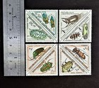 Postage Stamps Mauritania 1966 Set 4x2 Pcs Insects And Bugs G vg