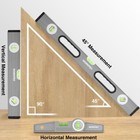 Workpro 3piece Spirit Level Set 16  24  non-magnetic  9  magnetic  Torpedo Level