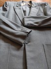 True Vintage Pre-1962 Grey 2-piece Wool Suit 40r Talon Zipper Hollywood Hepcat