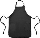 Apron Commercial Restaurant Home Bib Spun Poly Cotton Kitchen Aprons 2 Pocket   