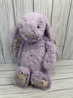Jellycat Blossom Jasmine Bunny Rabbit Plush Purple Floral Stuffed Animal
