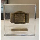 Vtg Midway Sunset Oil Field Desk Paperweight Advertising Texaco Kern County Ca