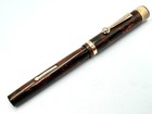 C1922 Nos  Wahl Eversharp Hard Rubber Wood Grain Mottled Fountain Pen 14k F